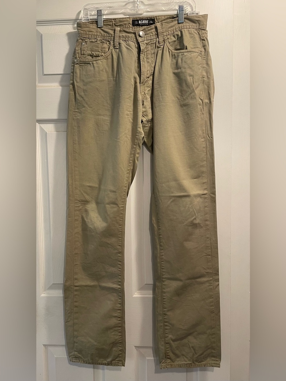 Agave Men's Khaki Straight-Leg Chinos